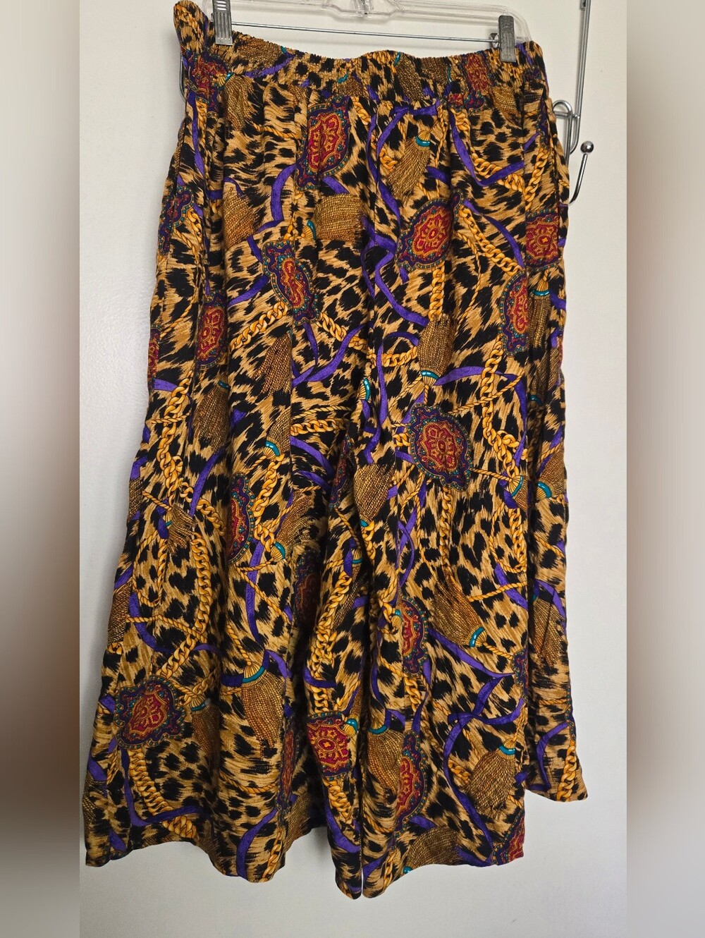 Vintage Leopard Tassel Short Pants